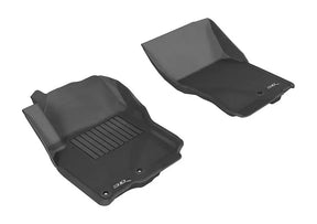 3D MAXpider 2005-2019 Nissan Frontier Crew/King Cab Kagu 1st Row Floormat - Black 3D MAXpider