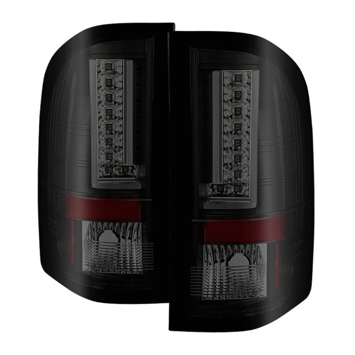 Spyder 07-13 Chevy Silverado (Exc 2010 Model) Verison 2 LED Tail Lights ALT-YD-CS07V2-LED-BSM