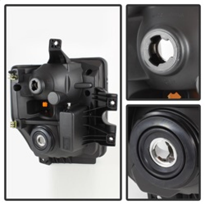 xTune Ford F250/350/450 Super Duty 08-10 OEM Headlights Chrome HD-JH-FS08-AM-C