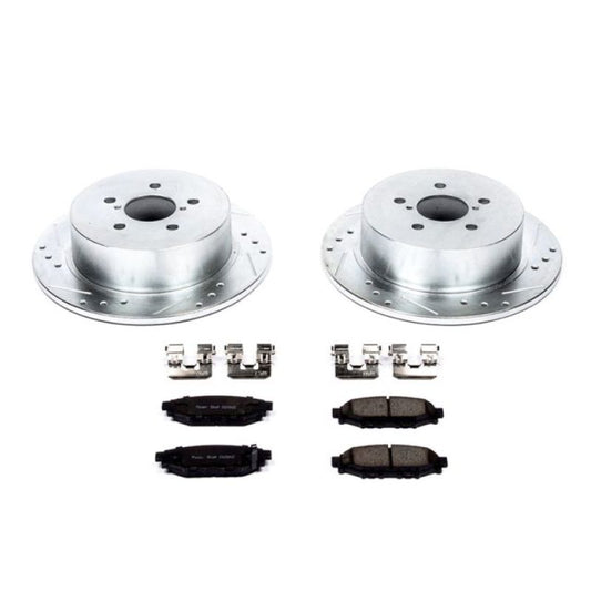 Power Stop 05-09 Subaru Legacy Rear Z23 Evolution Sport Brake Kit