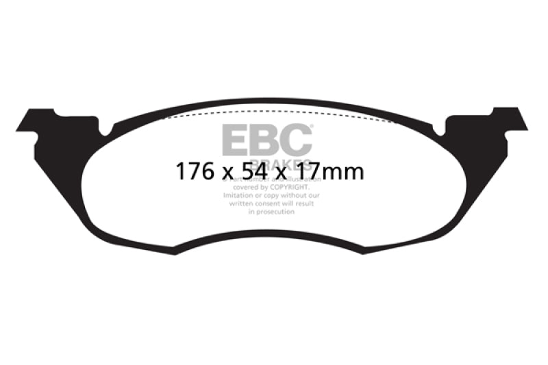 EBC 91-96 Dodge Dakota 2WD 2.5 Greenstuff Front Brake Pads