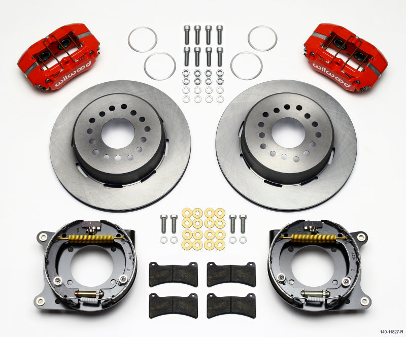 Wilwood Dynapro Low-Profile 11.00in P-Brake Kit - Red Impala 59-64 / Corvette 57-62