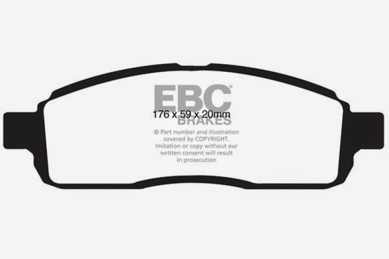 EBC 09 Ford F150 4.6 (2WD) 6 Lug Yellowstuff Front Brake Pads