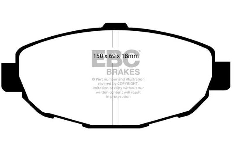 EBC 99-01 Lexus SC300 3.0 Yellowstuff Front Brake Pads