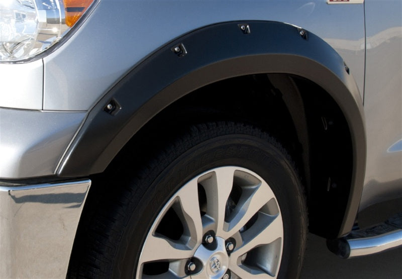 Lund 07-13 Toyota Tundra RX-Rivet Style Smooth Elite Series Fender Flares - Black (2 Pc.)