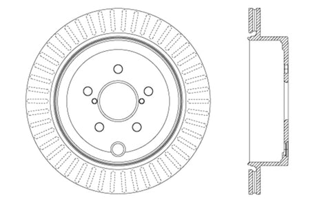 StopTech Slotted & Drilled Sport Brake Rotor