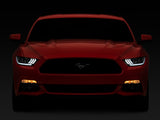 Raxiom 15-17 Ford Mustang GT350 GT500 LED Projector Headlights- Blk Housing (Clear Lens)