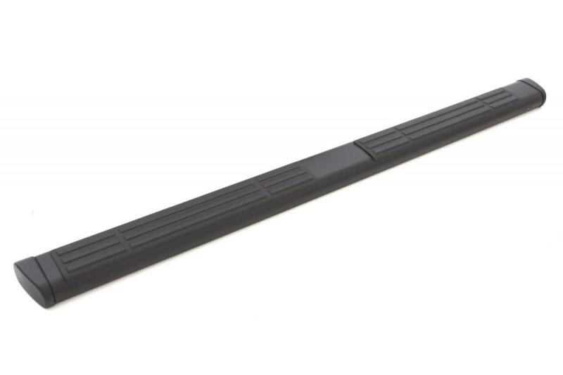 Lund 07-17 Chevy Silverado 1500 Ext. Cab 6in. Oval Straight Black Nerf Bars - Black