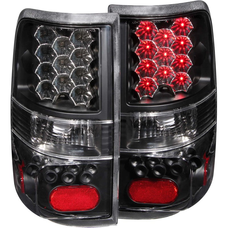 ANZO 2004-2008 Ford F-150 LED Taillights Black