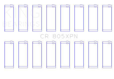 King Chrysler 273/277/301/303/313/318/326/340ci (Size 010) Performance Rod Bearing Set