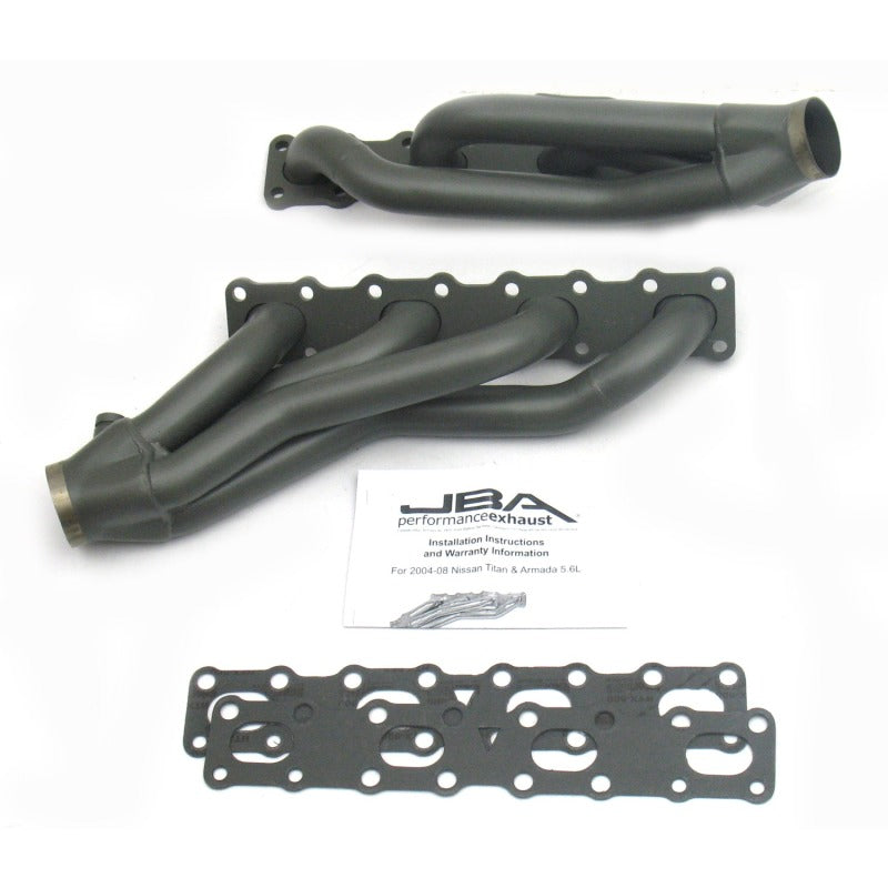 JBA 04-15 Nissan 5.6L VK56DE Oval Port 1-5/8in Primary Ti Ctd Cat4Ward Header