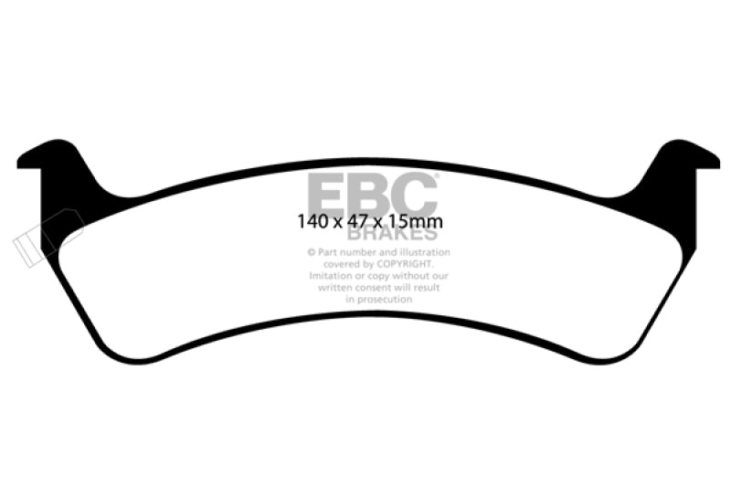 EBC 92-94 Jeep Grand Cherokee 4.0 Ultimax2 Rear Brake Pads