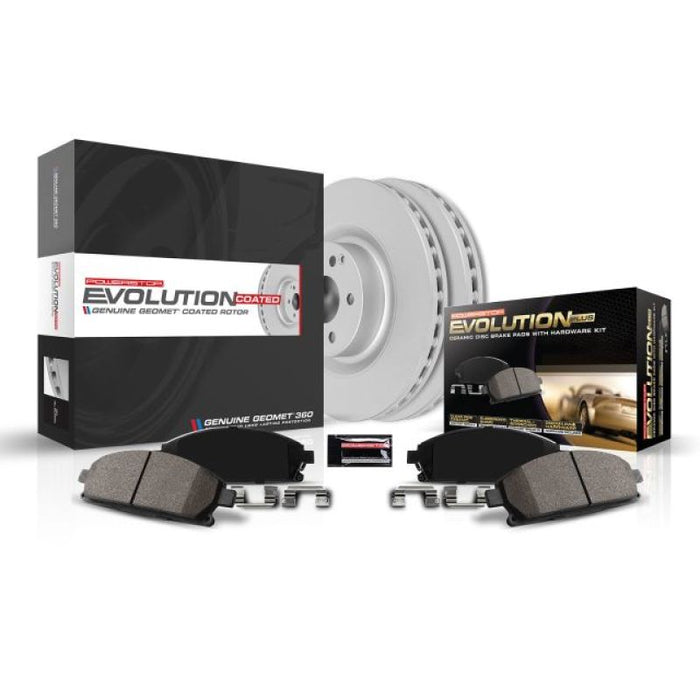 Power Stop 17-18 Genesis G80 Rear Z17 Evolution Geomet Coated Brake Kit