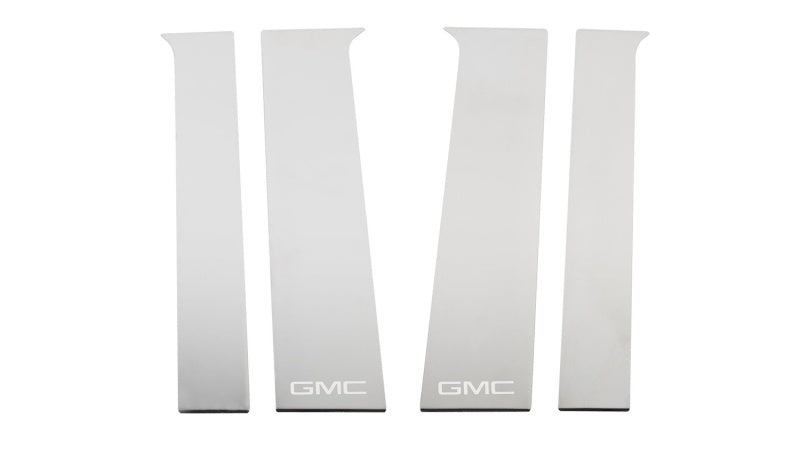 Putco 2020 GMC Sierra HD - GMC Etching - Crew Cab / Double Cab (6pcs) SS Pillar Posts