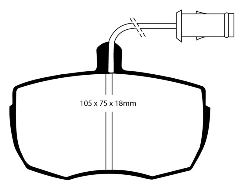 EBC 87-89 Land Rover Range Rover 3.5 Greenstuff Front Brake Pads