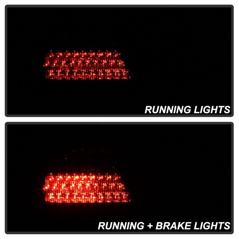 xTune Mercedes Benz W210 E-Class 96-02 LED Tail Lights Red Clear ALT-CL-MBW210-LED-RC