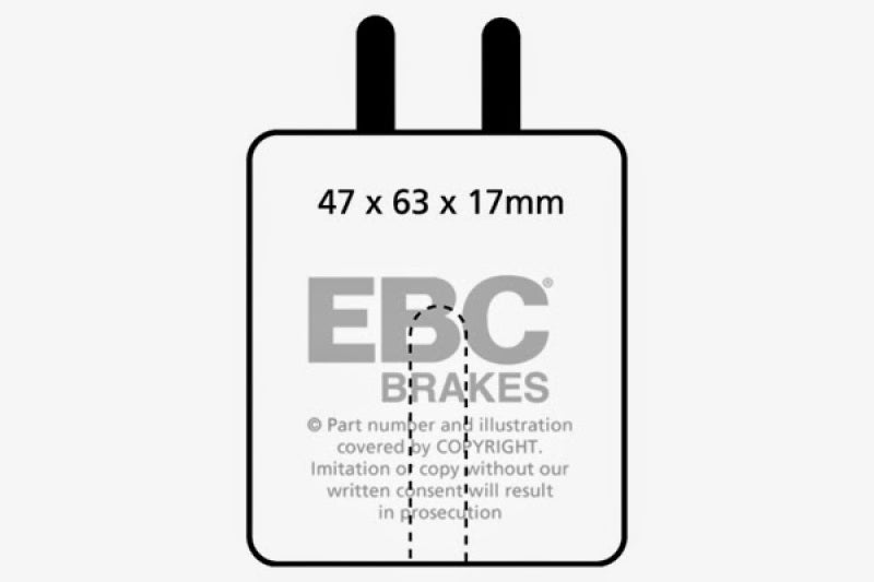 EBC 59-65 Aston Martin DB4 3.7 Vantage Yellowstuff Front Brake Pads