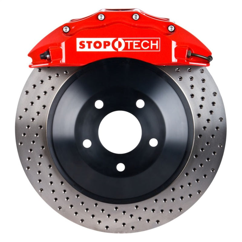 StopTech 06-16 Chrysler 300 Front BBK w/ Red Calipers Slotted Rotors