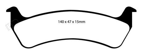 EBC 92-94 Jeep Grand Cherokee 4.0 Greenstuff Rear Brake Pads