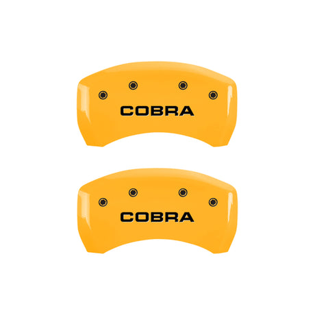 MGP 4 Caliper Covers Engraved Front & Rear MGP Yellow Finish Black Characters 2008 Ford F-150