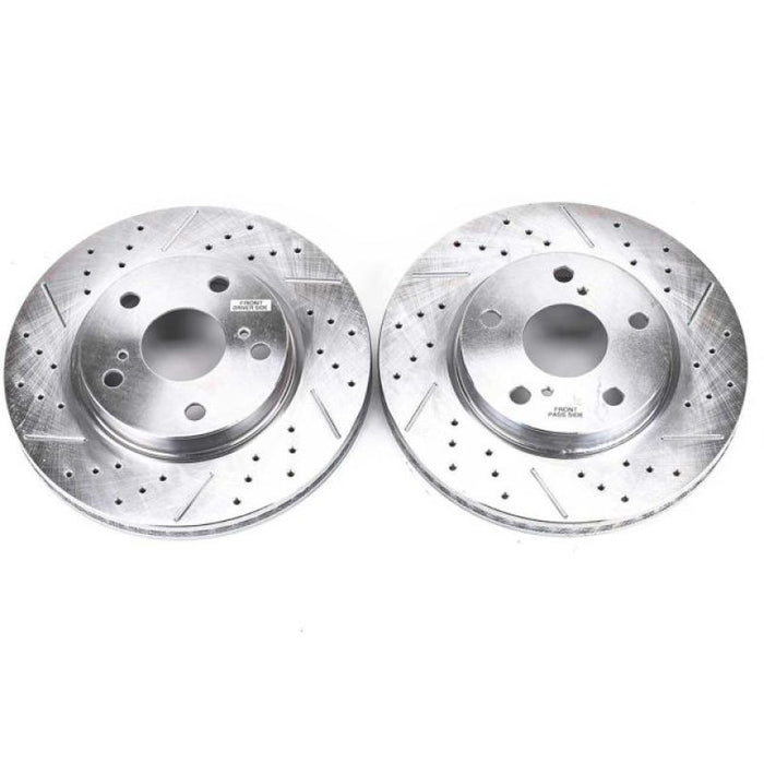 Power Stop 10-12 Lexus HS250h Front Evolution Drilled & Slotted Rotors - Pair