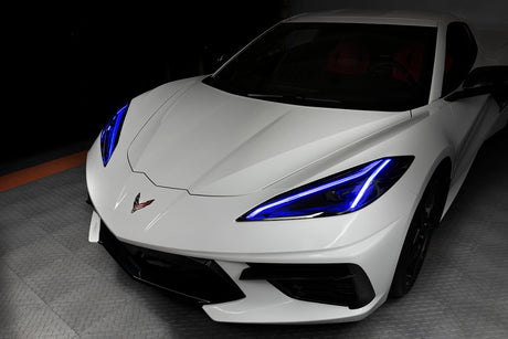 Oracle 20-21 Chevy Corvette C8 RGB+A Headlight DRL Kit - ColorSHIFT w/ Simple Cntrl