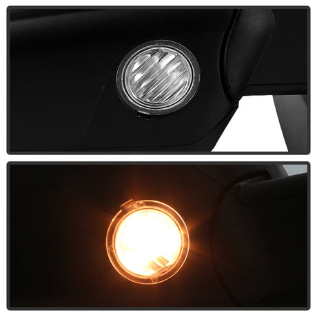 xTune Ford F150 07-14 Power Heated Amber LED Signal OE Mirror Left MIR-03349EH-P-L
