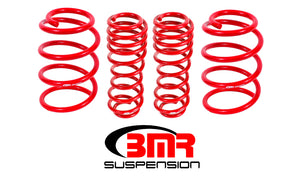 BMR 07-14 Shelby GT500 Performance Version Lowering Springs (Set Of 4) - Red BMR Suspension
