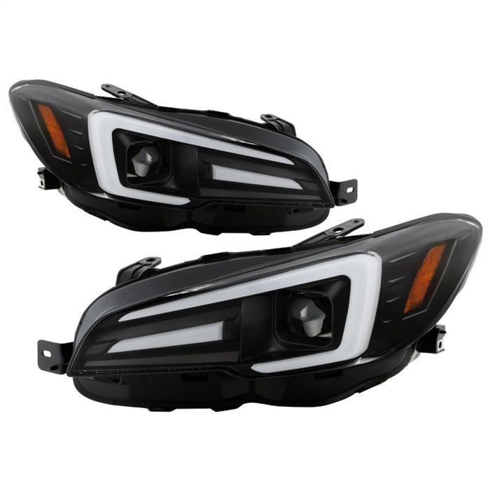 Spyder Subaru Impreza WRX 15-20 Halogen High-Power LED Headlights- Black PRO-YD-SWRX15HALAP-SBSEQ-BK