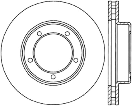StopTech 98-07 Lexus LX / Toyota Land Cruiser Cryo Slotted Front Left Sport Brake Rotor