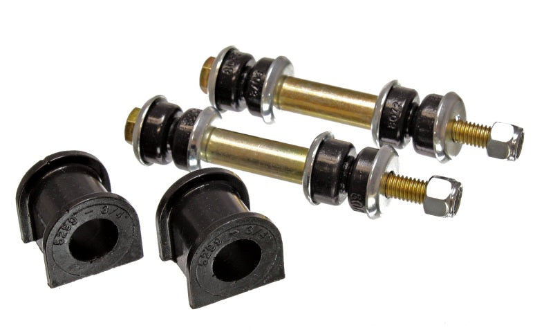 Energy Suspension 90-96 Ford Escort/ZX2 Black 3/4in Rear Sway Bar Bushing Set (Inc Endlink Bushings)