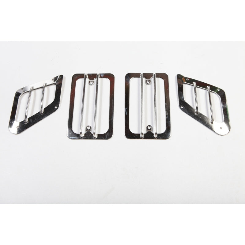 Rugged Ridge 97-06 Jeep Wrangler TJ Stainless Steel Side Marker / Turn Signal Euro Guard Set