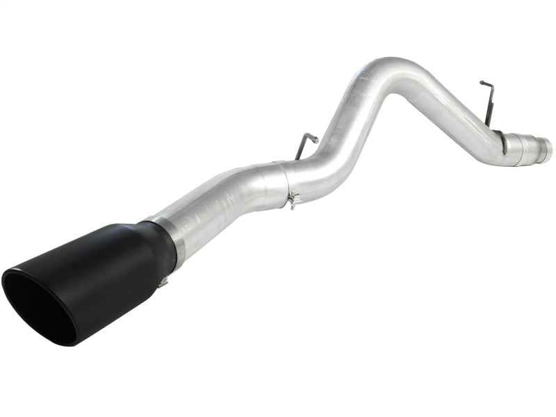 aFe Atlas Exhaust 5in DPF-Back Al Steel 11-13 GM Diesel Trucks V8-6.6L (td) LML (Blk Tip)