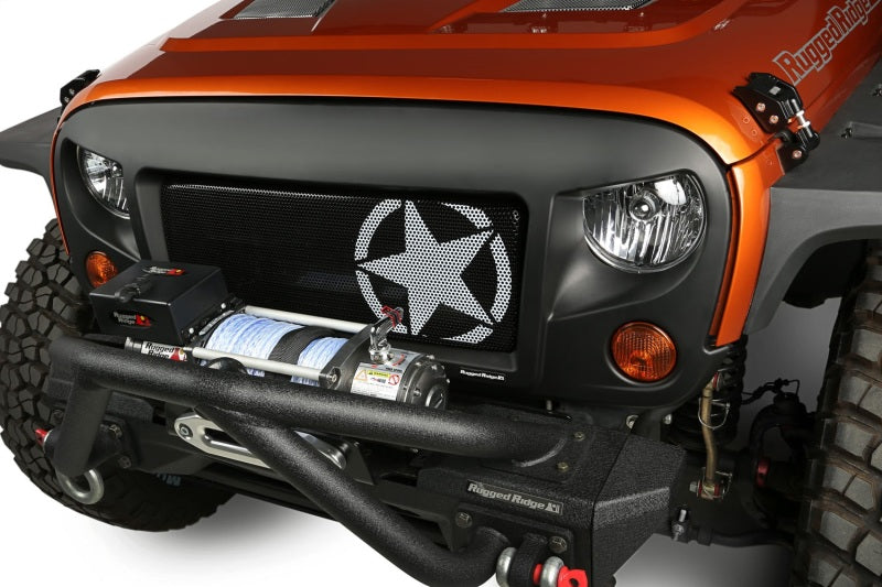 Rugged Ridge Grille Insert Star 07-18 Jeep Wrangler