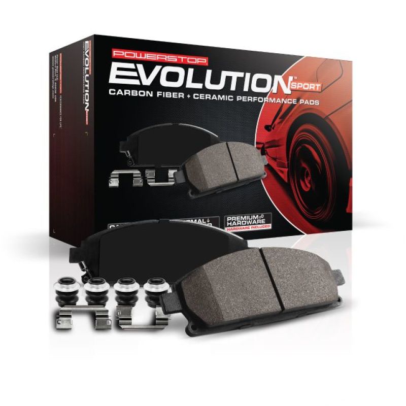 Power Stop 91-92 Saturn SC Front Z23 Evolution Sport Brake Pads w/Hardware