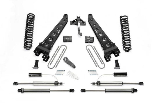 Fabtech 17-21 Ford F250/350 4WD Diesel 6in Rad Arm Sys w/Coils & 2.25 Dl Resi Frt & Dl Rr Shks