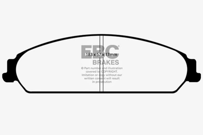 EBC 13-14 Chrysler 200 3.6 Greenstuff Front Brake Pads