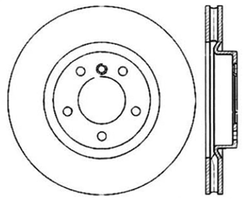 StopTech 95-99 BMW M3 E36 / 98-02 Z3 M Series Front Left Cryo Sport Slotted Rotor