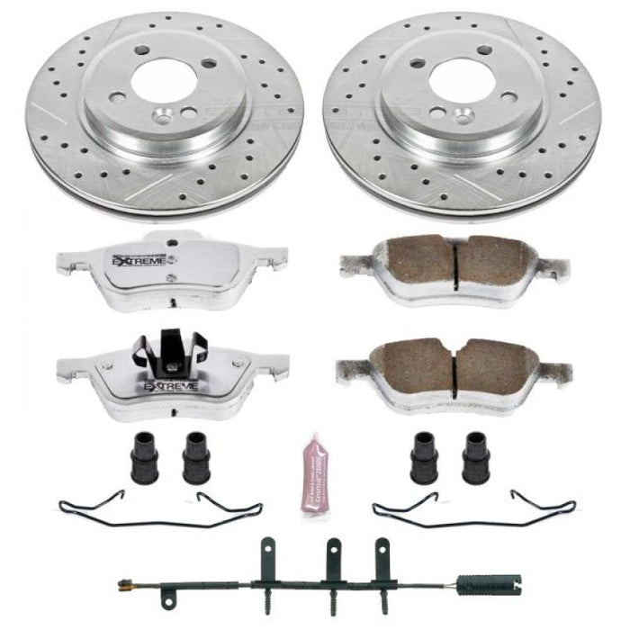 Power Stop 02-06 Mini Cooper Front Z26 Street Warrior Brake Kit