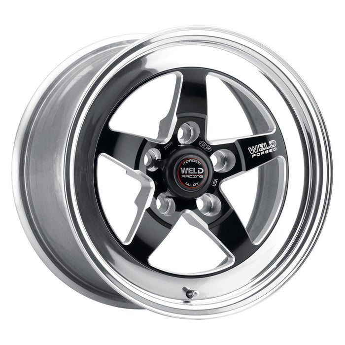 Weld S71 15x9.33 / 5x5 BP / 5.5in. BS Black Wheel (Low Pad) - Non-Beadlock