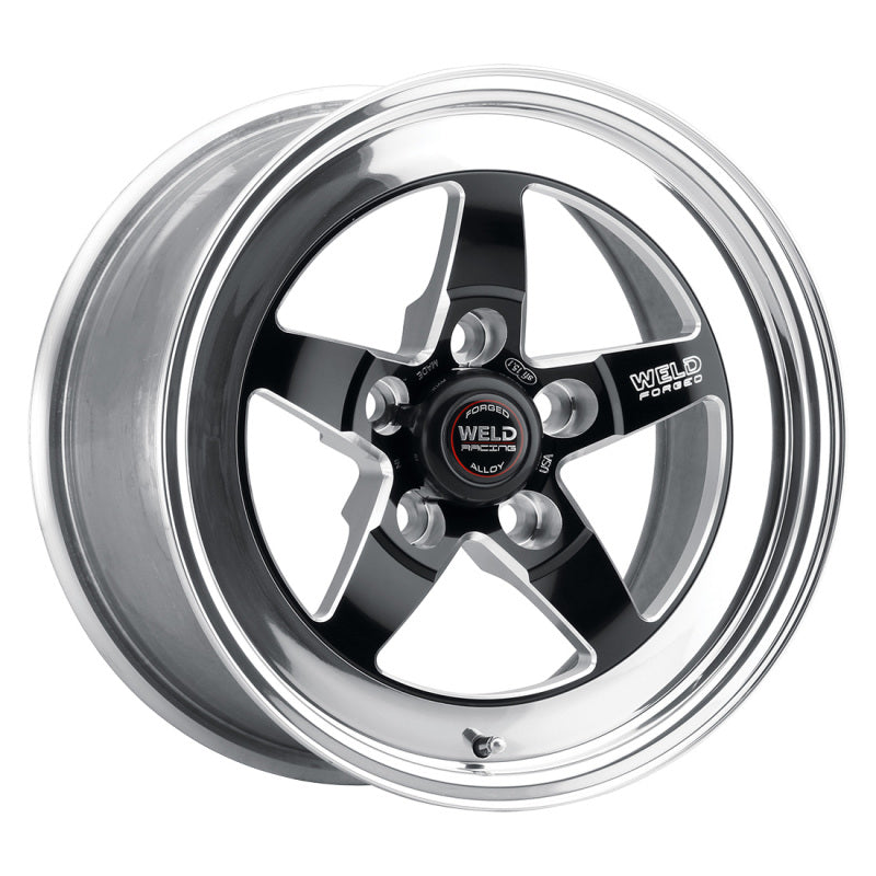 Weld S71 15x9.33 / 5x4.75 BP / 4.5in. BS Black Wheel (Low Pad) - Non-Beadlock