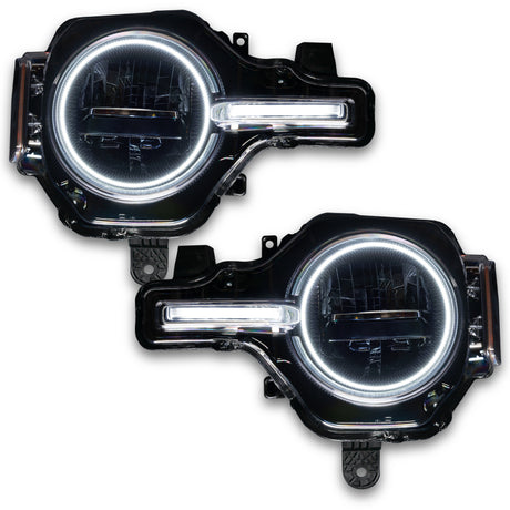 Oracle 21-22 Ford Bronco Headlight Halo Kit w/DRL Bar - Base Headlights -w/RF Cntrl