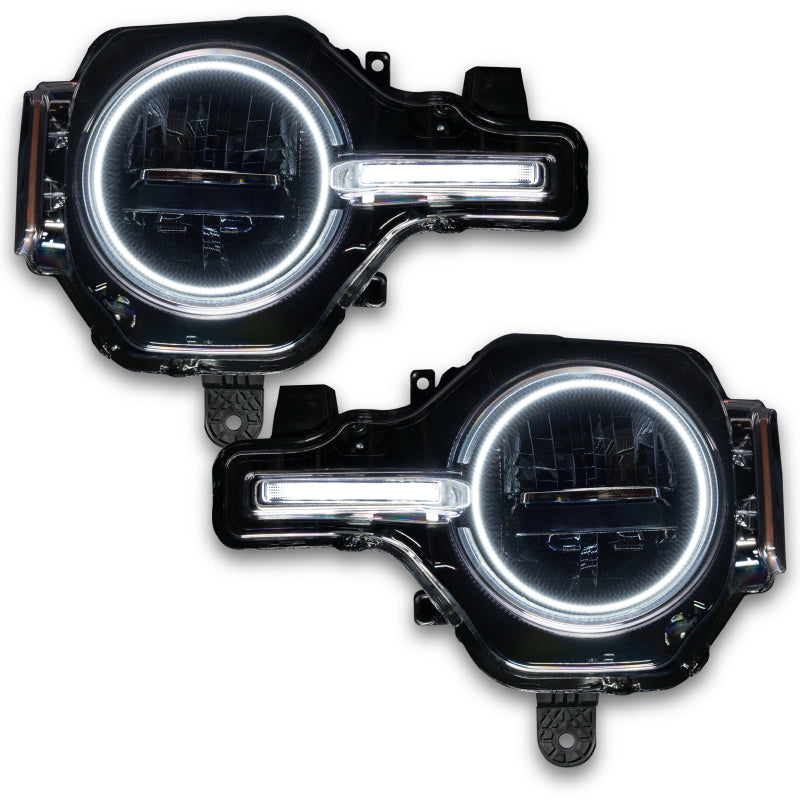 Oracle 21-22 Ford Bronco Headlight Halo Kit w/DRL Bar - Base Headlights -w/2.0 Cntrl