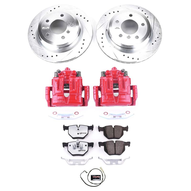 Power Stop 2006 BMW 325xi Rear Z26 Street Warrior Brake Kit w/Calipers