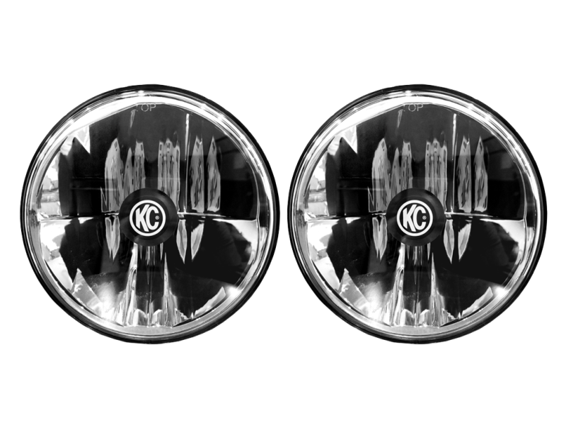 KC HiLiTES 97-06 Jeep TJ/Univ. 7in. Gravity LED H4 DOT Approved Replac. Headlight (Pair Pack System)