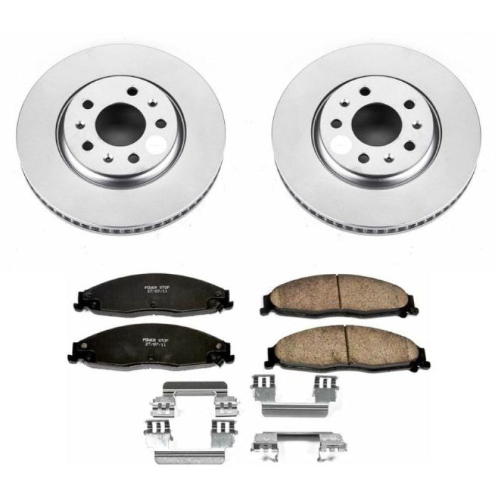 Power Stop 03-05 Cadillac CTS Front Z17 Evolution Geomet Coated Brake Kit