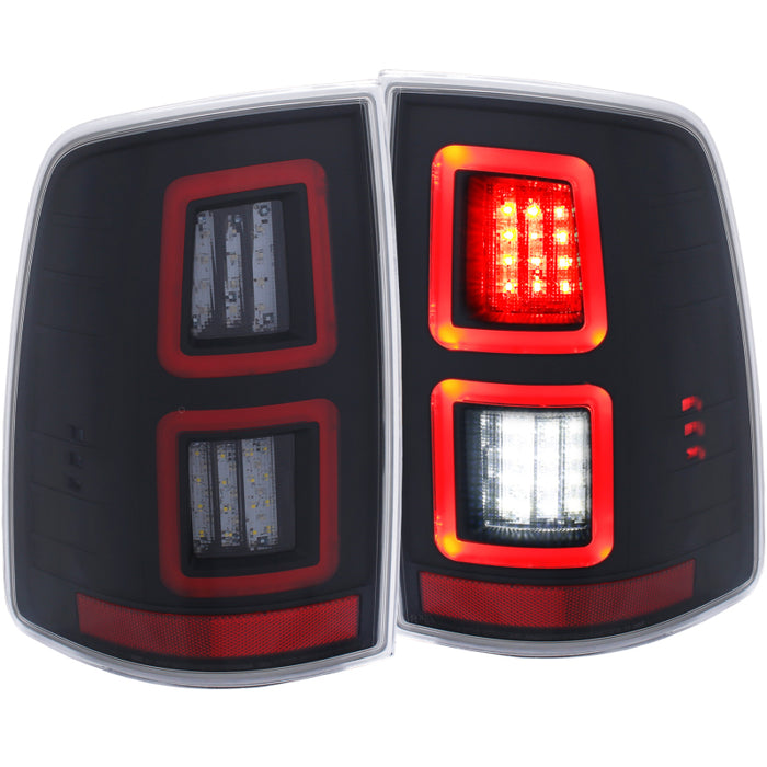 ANZO LED Black 13-17 Dodge Ram 1500/2500/3500 LED Taillights Black