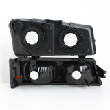 xTune Chevy Silverado 2500HD 03-06 Crystal Headlights w/ Amber Lights Smoke HD-JH-CSIL03-AM-SM-SET