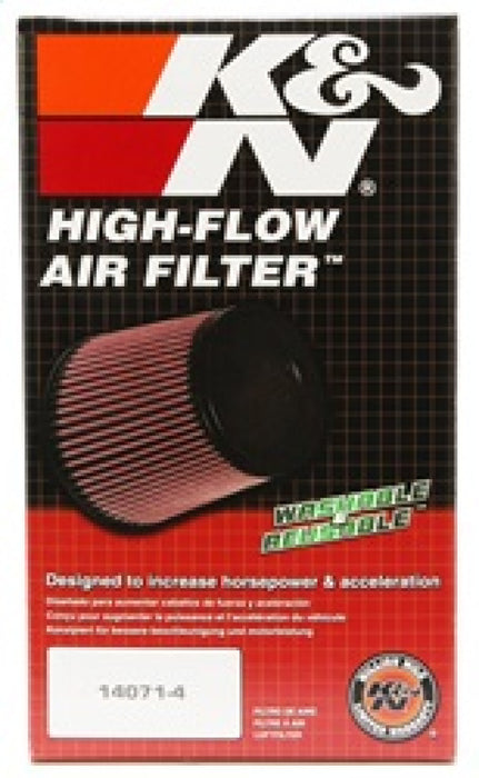 K&N Universal Clamp-On Air Filter 2-3/4in Flange 3-1/2in T 8-1/4in Height