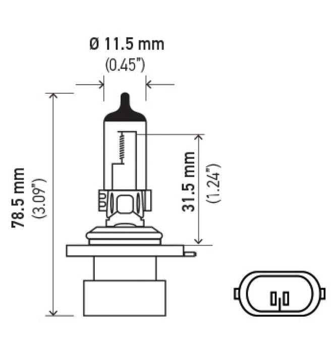 Hella Bulb 9006Xs 12V 55W Xen Wht Xb (2)